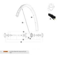 Mavic Aksium Elite Ust 19/20 Fälg Mavic Aksium Elite Ust 19/20 Fälg