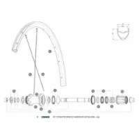 Mavic Aksium Elite Ust Disc 650b Bakre Högra Ekrar 12 Enheter Mavic Aksium Elite Ust Disc 650b Bakre Högra Ekrar 12 Enheter