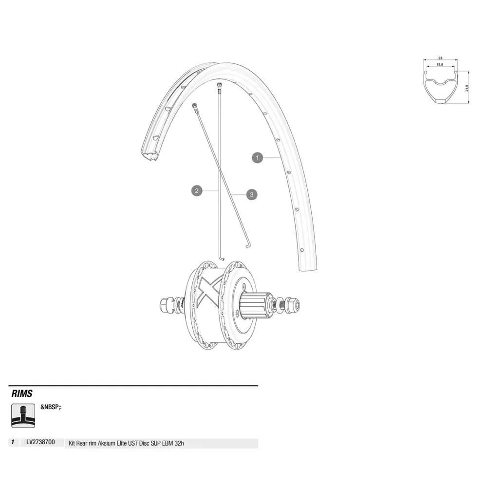 Mavic Aksium Elite Ust Disc Sup Ebm Bakfälg, Black, 700 - 28" 32H Mavic Aksium Elite Ust Disc Sup Ebm Bakfälg, Black, 700 - 28" 32H