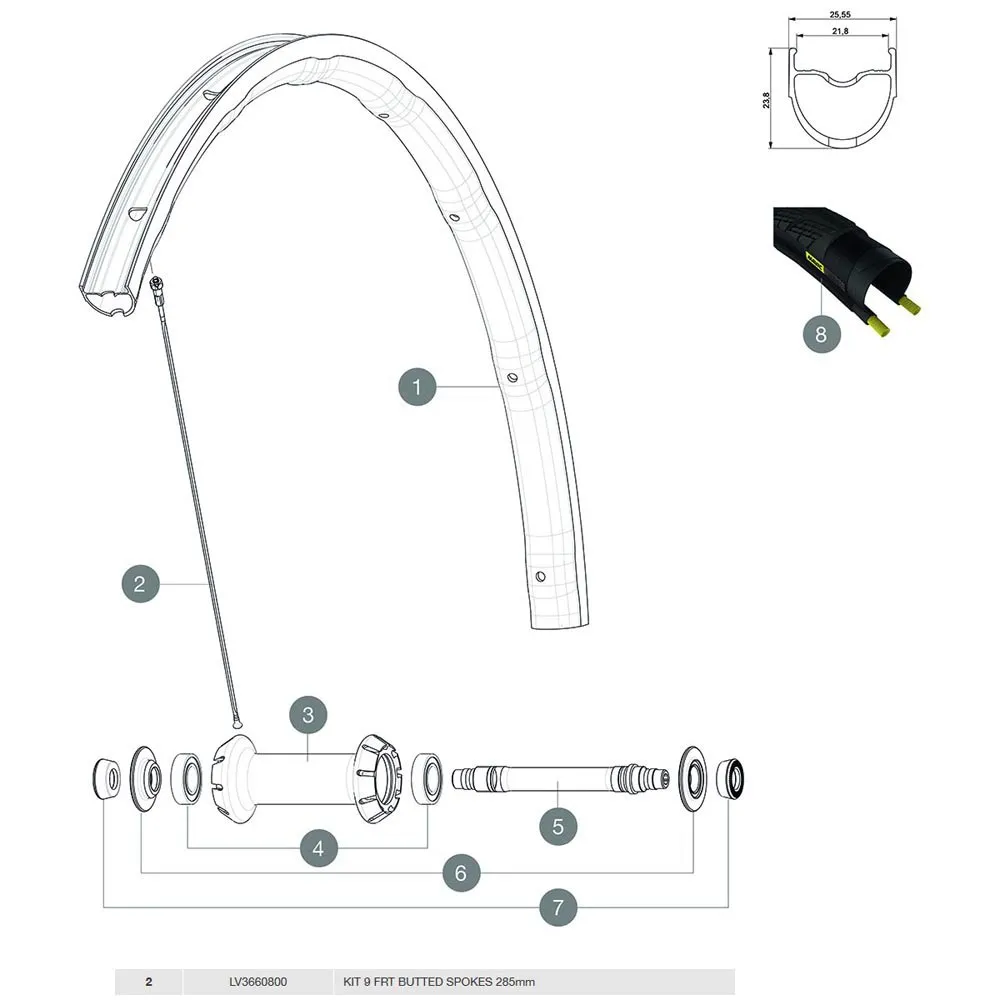 Mavic Allroad Elite Ust Ub 2018 Front Ekrar 9 Enheter, Black, 285mm