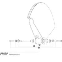Mavic Comete Front Axle Track Adapter