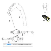 Mavic Comete Pro Carbon Disc Framfälg Mavic Comete Pro Carbon Disc Framfälg