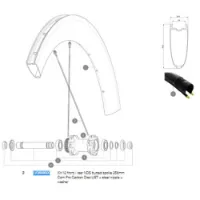 Mavic Comete Pro Carbon Disc Tdf Vänstra Ekrar 12 Enheter Mavic Comete Pro Carbon Disc Tdf Vänstra Ekrar 12 Enheter
