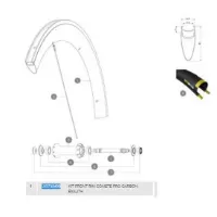 Mavic Comete Pro Carbon Exalith Framfälg Mavic Comete Pro Carbon Exalith Framfälg