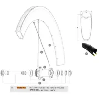 Mavic Comete Pro Carbon Sl Disc Tdf Vänstra Ekrar 12 Enheter Mavic Comete Pro Carbon Sl Disc Tdf Vänstra Ekrar 12 Enheter