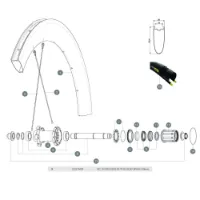 Mavic Comete Pro Carbon Sl T Bakre Vänster Ekrar 10 Enheter Mavic Comete Pro Carbon Sl T Bakre Vänster Ekrar 10 Enheter