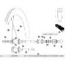 Mavic Comete Pro Carbon Sl T Front 2 Units/rear Right 1 Unit Ekrar, Black, 247/253/236mm