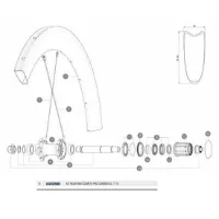 Mavic Comete Pro Carbon Sl Tubular 19 Rear Fälg