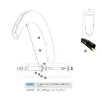 Mavic Comete Pro Carbon Sl Ust 19 Front Fälg