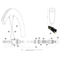Mavic Comete Pro Carbon Sl Ust Front 2 Units/rear Left Ekrar 2 Enheter Mavic Comete Pro Carbon Sl Ust Front 2 Units/rear Left Ekrar 2 Enheter