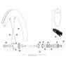 Mavic Comete Pro Carbon Sl Ust Front 2 Units/rear Left Ekrar 2 Enheter, Black, 247/261mm