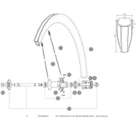 Mavic Cosmic Carbone 40 C Bakre Högra Ekrar 10 Enheter Mavic Cosmic Carbone 40 C Bakre Högra Ekrar 10 Enheter