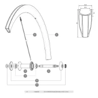 Mavic Cosmic Carbone 40 C Vänstra Ekrar 10 Enheter Mavic Cosmic Carbone 40 C Vänstra Ekrar 10 Enheter