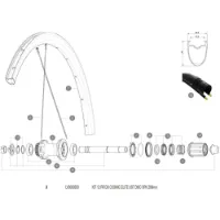 Mavic Cosmic Elite UST Disc Ersatzspeichen Modell 2018-2021 Mavic Cosmic Elite UST Disc Ersatzspeichen Modell 2018-2021