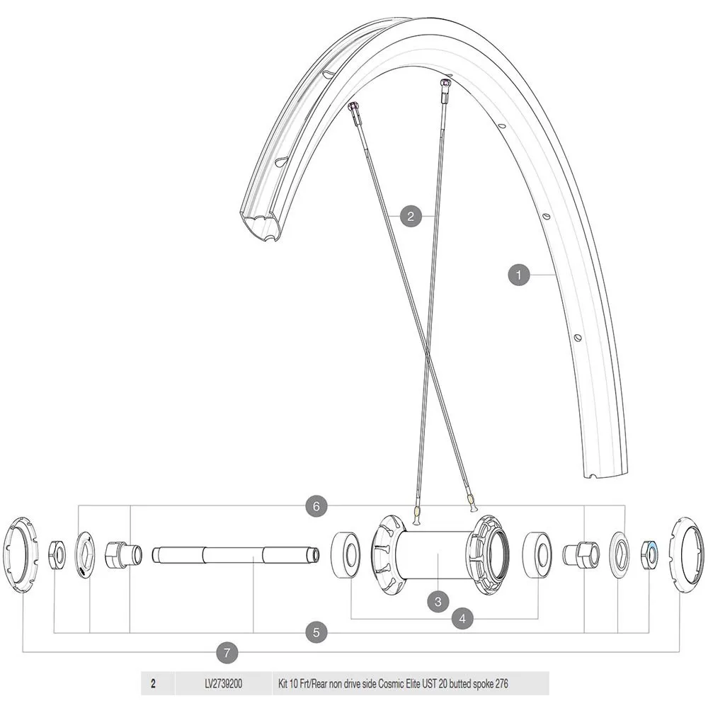 Mavic Cosmic Elite Ust Vänstra Ekrar 10 Enheter, Black, 276mm Mavic Cosmic Elite Ust Vänstra Ekrar 10 Enheter, Black, 276mm