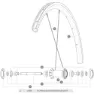 Mavic Cosmic Elite Ust Vänstra Ekrar 10 Enheter, Black, 276mm