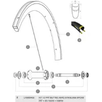 Mavic Cosmic Pro Carbon 2017-19 Framhjulsspekarna 14 Enheter Mavic Cosmic Pro Carbon 2017-19 Framhjulsspekarna 14 Enheter