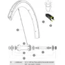 Mavic Cosmic Pro Carbon 2017-19 Framhjulsspekarna 14 Enheter, Black, 287mm