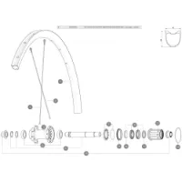 Mavic Cosmic Pro Carbon Disc Vänstra Ekrar 12 Enheter Mavic Cosmic Pro Carbon Disc Vänstra Ekrar 12 Enheter