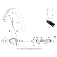 Mavic Cosmic Pro Carbon Sl C Vänstra Ekrar 12 Enheter Mavic Cosmic Pro Carbon Sl C Vänstra Ekrar 12 Enheter