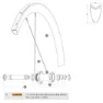 Mavic Cosmic Pro Carbon Sl T Disc Framhjulsspekarna 12 Enheter, Black, 279mm