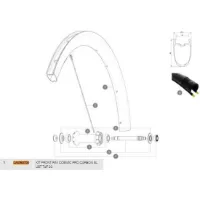 Mavic Cosmic Pro Carbon Sl Ust 20 Front Fälg Refurbished Mavic Cosmic Pro Carbon Sl Ust 20 Front Fälg Refurbished