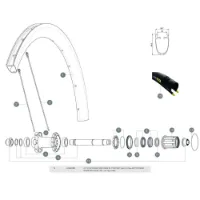 Mavic Cosmic Pro Carbon Sl Ust Bakre Högra Ekrar 12 Enheter Mavic Cosmic Pro Carbon Sl Ust Bakre Högra Ekrar 12 Enheter