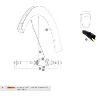 Mavic Cosmic Pro Carbon Ust Disc 20 Front Fälg Mavic Cosmic Pro Carbon Ust Disc 20 Front Fälg