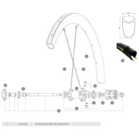 Mavic Cosmic Pro Carbon Ust Rear Fälg Mavic Cosmic Pro Carbon Ust Rear Fälg