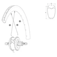 Mavic Cosmic Pro Carbon Ust Ubm Bakre Vänster Ekrar 16 Enheter Mavic Cosmic Pro Carbon Ust Ubm Bakre Vänster Ekrar 16 Enheter