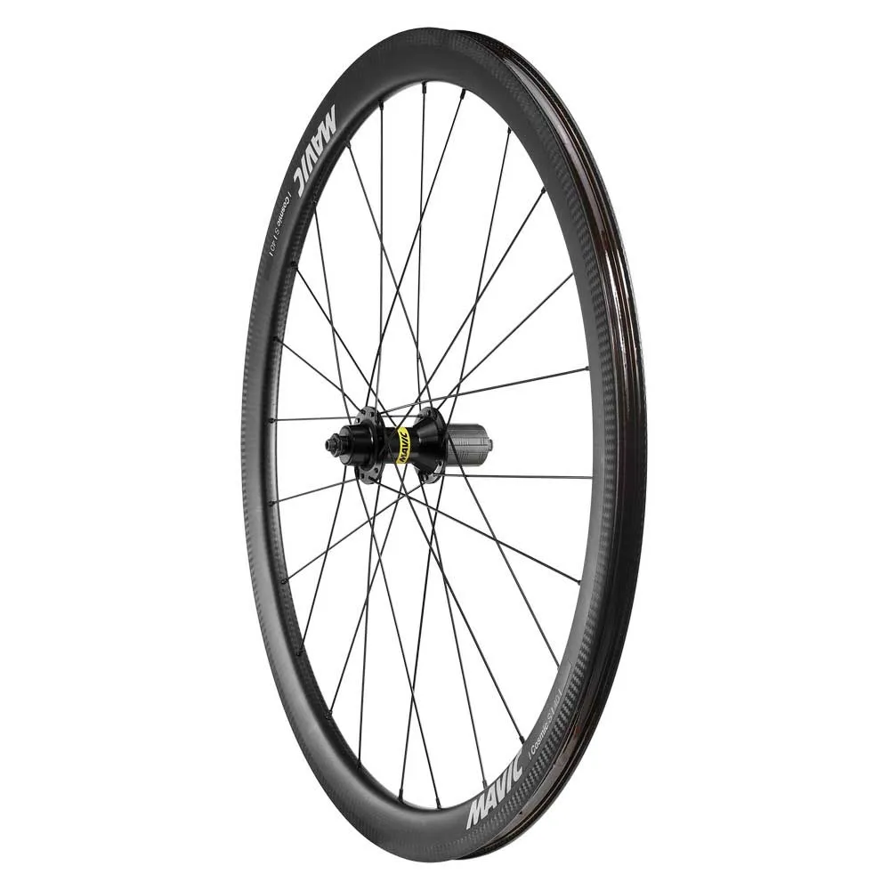 Mavic Cosmic S 40 Qr Tubeless Landsvägscykelns Bakhjul, Black, 9 x 130mm, Shimano HG
