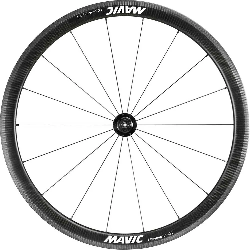 Mavic Cosmic S 40 Qr Tubeless Landsvägshjulset, Black, 9 x 100/9 x 130mm, Shimano HG Mavic Cosmic S 40 Qr Tubeless Landsvägshjulset, Black, 9 x 100/9 x 130mm, Shimano HG