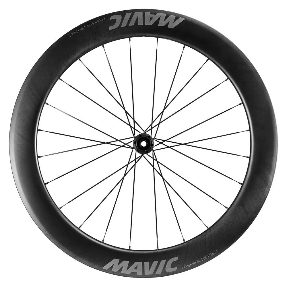 Mavic Cosmic Sl 65 Cl Disc Tubeless Framhjul För Landsvägscykel, Black, 12 x 100mm