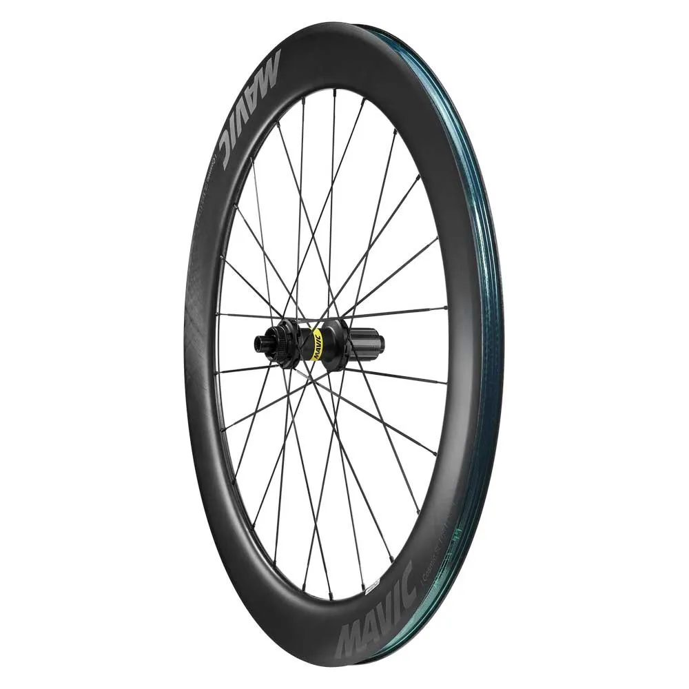 Mavic Cosmic Sl 65 Cl Disc Tubeless Landsvägscykelns Bakhjul, Black, 12 x 142mm, Shimano HG