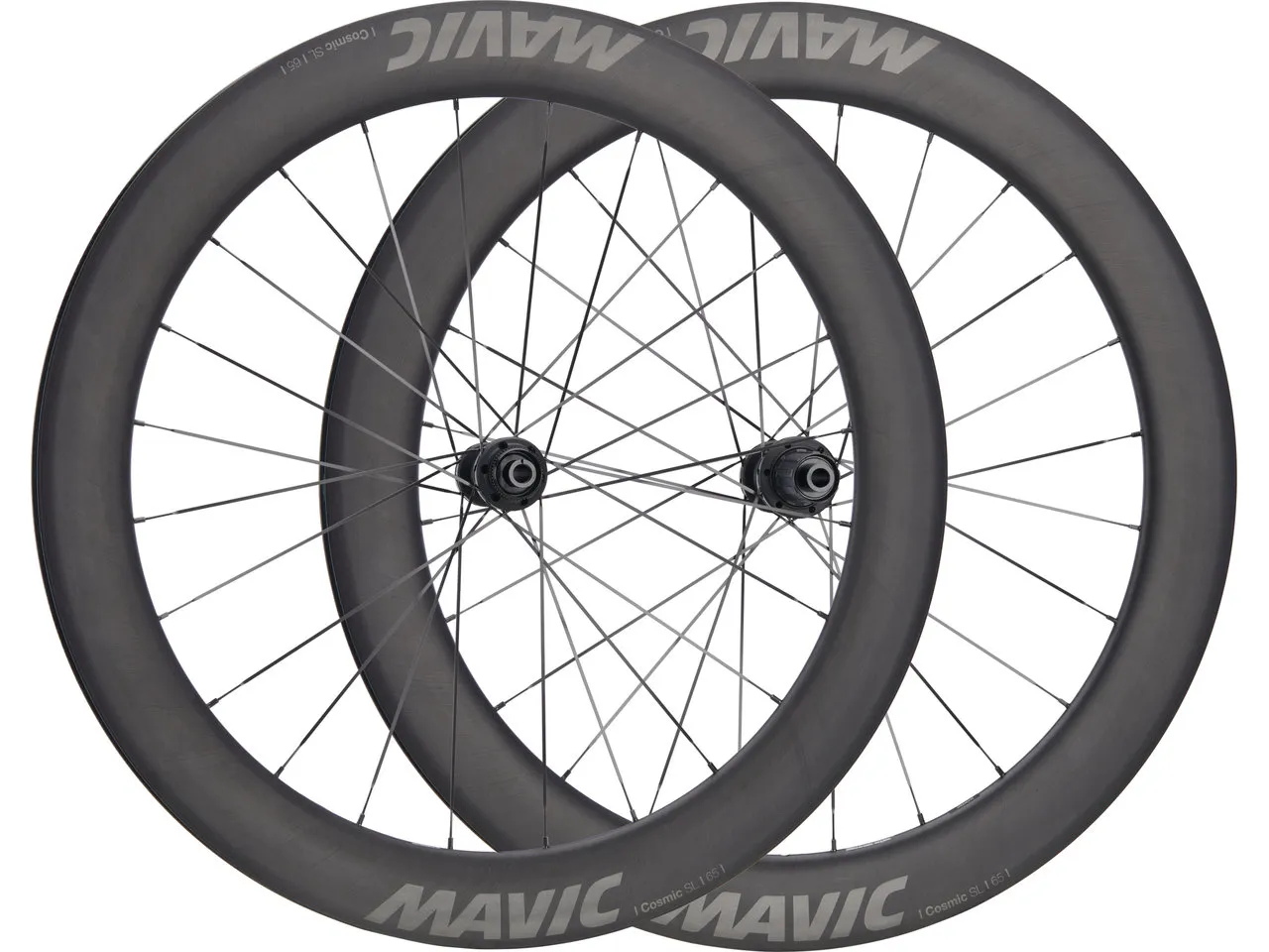 Mavic Cosmic SL 65 Disc Center Lock 28" Carbon Laufradsatz, Black, 12 x 100/12 x 142mm, Shimano HG
