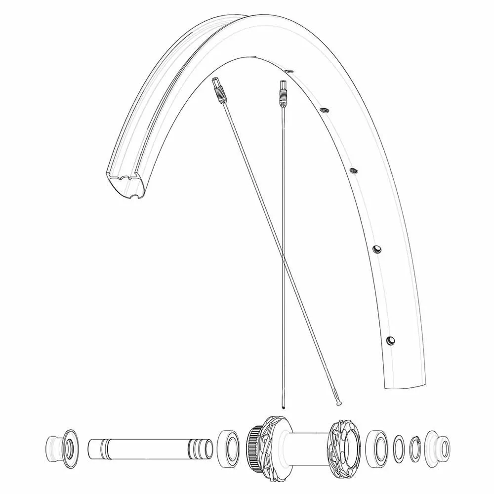 Mavic Cosmic Slr 32 Disc Landsvägscykelfälg, Black, 700 - 28" 24H