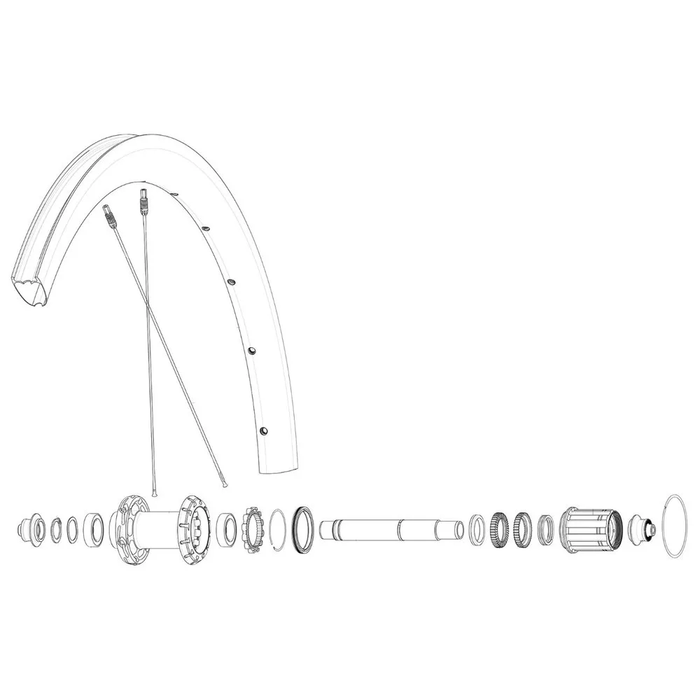 Mavic Cosmic Slr40 Ltd Bakfälg, Black, 28"-700