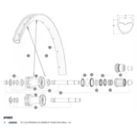 Mavic Crossmax Elite Carbon 29 Bakre Högra Ekrar 12 Enheter Mavic Crossmax Elite Carbon 29 Bakre Högra Ekrar 12 Enheter