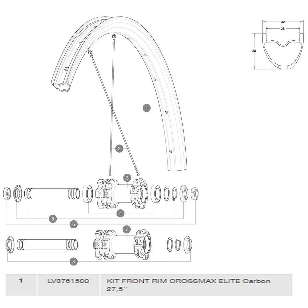 Mavic Crossmax Elite Carbon Framfälg