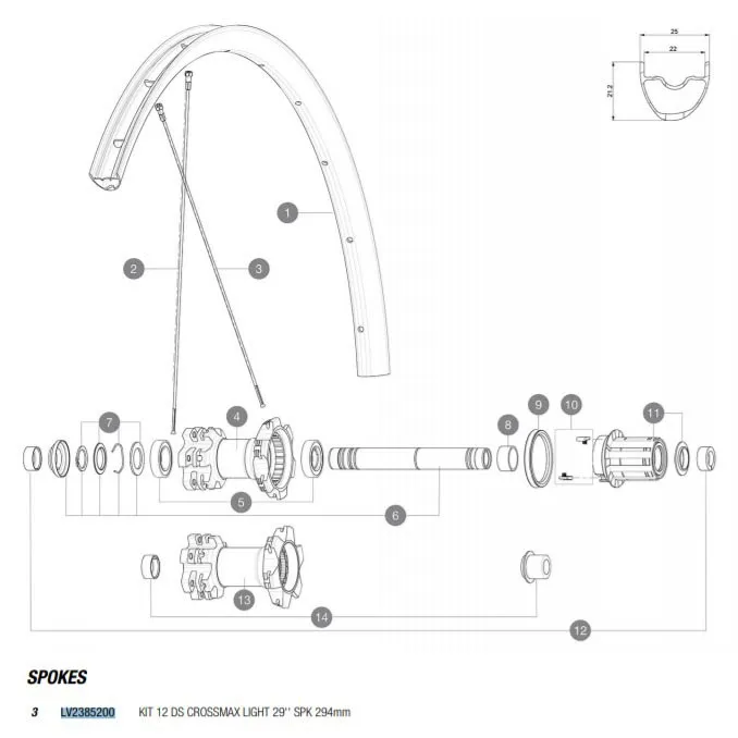 Mavic Crossmax Light 12 296mm Ekersats Mavic Crossmax Light 12 296mm Ekersats