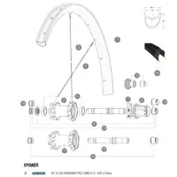 Mavic Crossmax Pro Carbon 27.5 2017-18 Vänstra Ekrar 12 Enheter