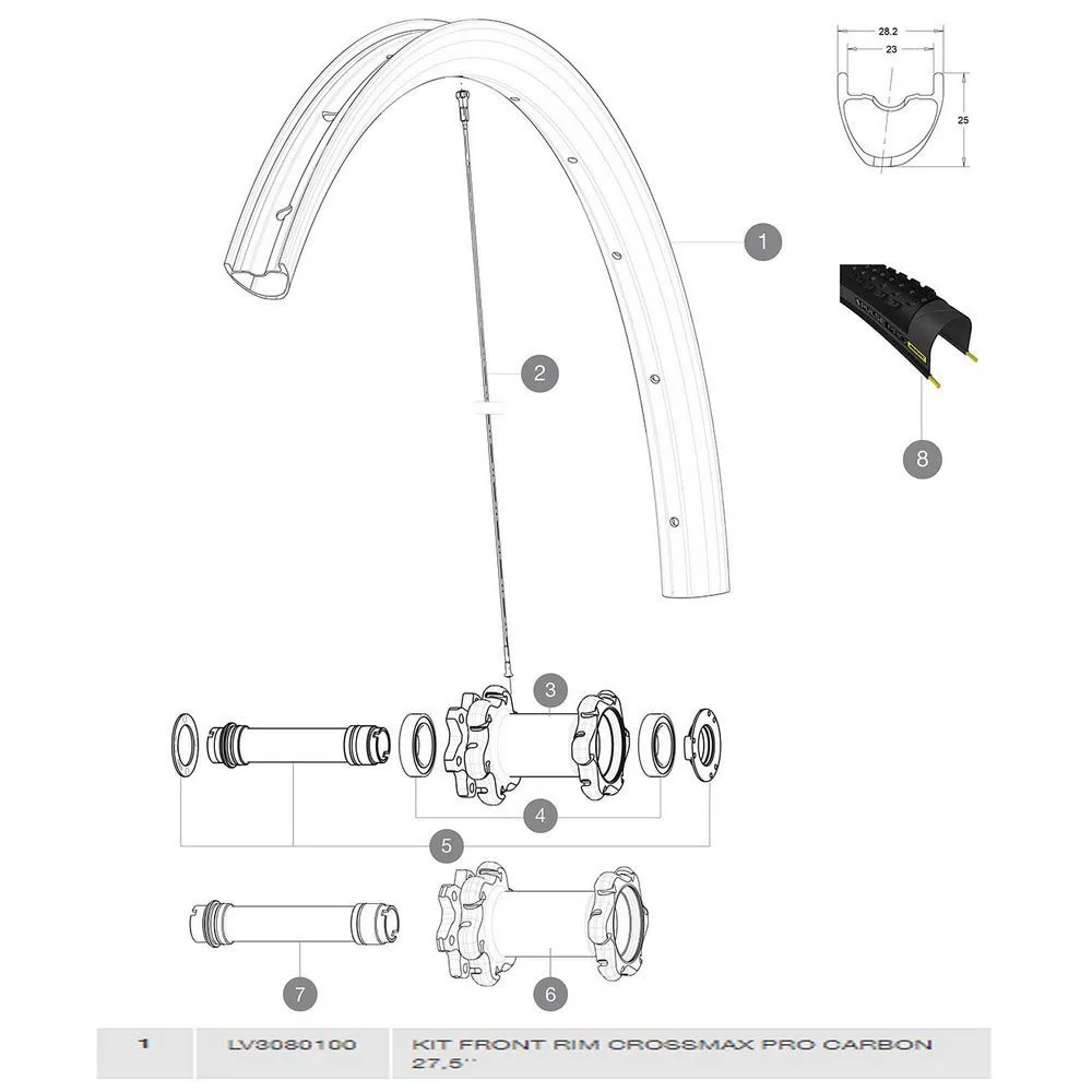 Mavic Crossmax Pro Carbon Framfälg