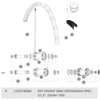 Mavic Crossmax Pro Tubeless Framfälg Mavic Crossmax Pro Tubeless Framfälg