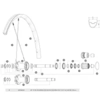 Mavic Crossmax Pro/xa Pro/deemax Pro 29 Rear Right Eker 12 Enheter