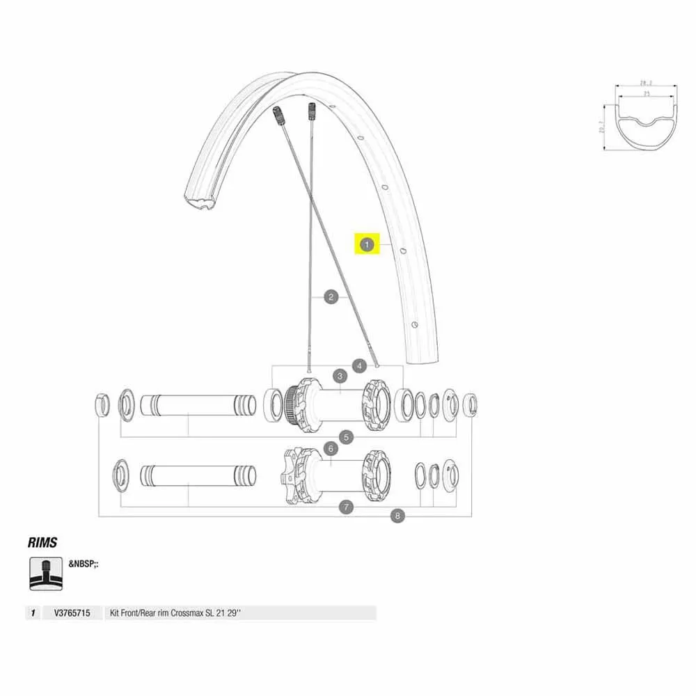 Mavic Crossmax Sl 21 29´´ Ekrar, Black, 29"