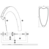 Mavic Cxr Uiltimate 60 Tubular Framfälg Mavic Cxr Uiltimate 60 Tubular Framfälg