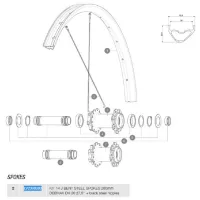 Mavic Deemax Dh 27.5 J-bent Ekrar 14 Enheter