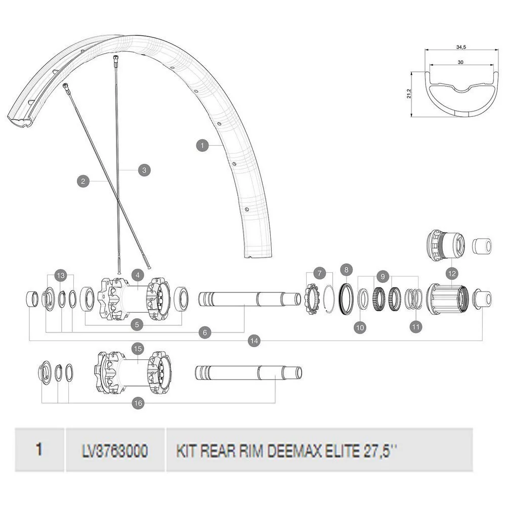 Mavic Deemax Elite Bakfälg Mavic Deemax Elite Bakfälg