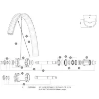 Mavic Deemax Elite/e-xa Elite 29 2019 Bakre Högra Ekrar 14 Enheter Mavic Deemax Elite/e-xa Elite 29 2019 Bakre Högra Ekrar 14 Enheter