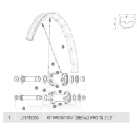 Mavic Deemax Pro 19 Framfälg Mavic Deemax Pro 19 Framfälg